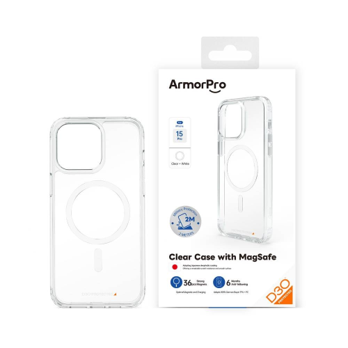 أرمر برو - كفر حماية ماج سيف للايفون 15 برو D3O -...