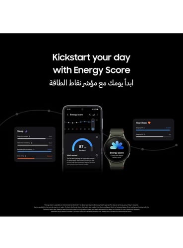 ساعة Galaxy Watch 7 الذكية مقاس 40 مم، بلوتوث، تدر...