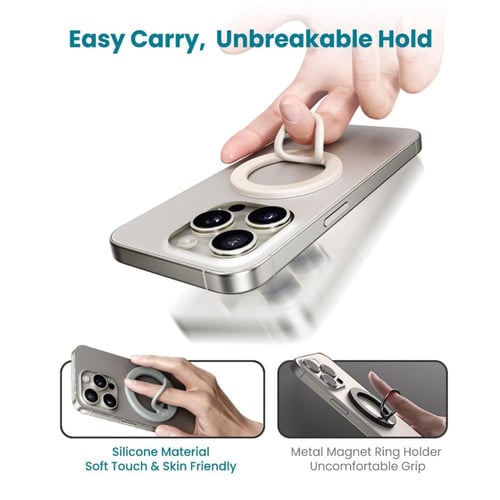 دريب - مسكة Drip للجوال تدعم الماق سيف بحلقة خاتم...