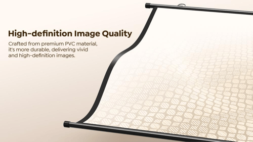 شاشة قماشية لعرض البروجكتر مع حامل استانلس استيل ب...