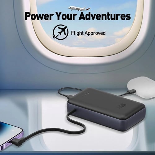 جودا - شاحن متنقل 10000 ملي امبير بقوة 20W بمنفذين...