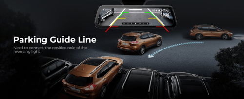 لينجدو - داش كام LD2K كاميرا مرآة أمامية وخلفية 2....