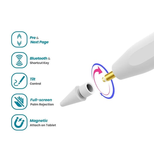 دريب - قلم ايباد ستايلس - ابيض