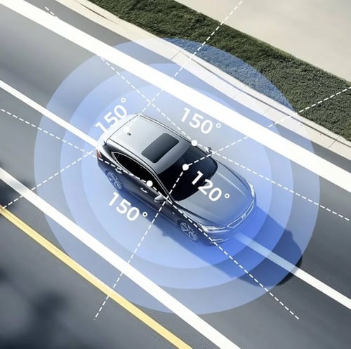 داش كام - AZDome M660 4CH، ذاكرة 128 جيجابايت 2K و...