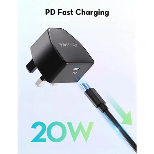 راف باور - بكج بطارية بقوة 20 واط بسعة 20000 ملي ا...