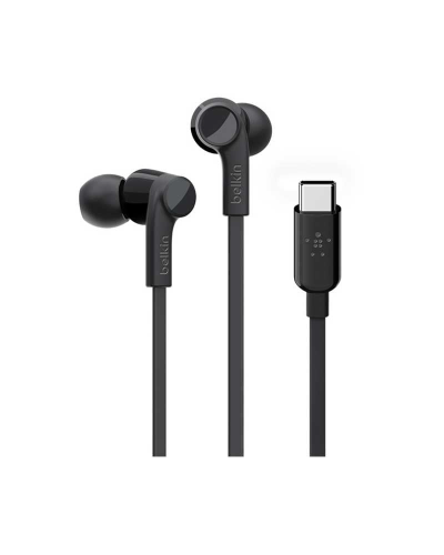 سماعة أذن بيلكن سلكية بمنفذ USB-C - اسود