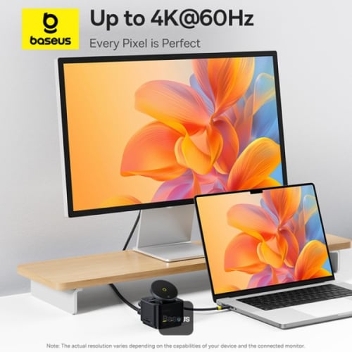 بيسوس - Baseus MagPro قاعدة 7 في 1 – أسود