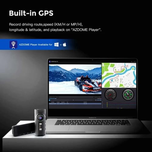 داش كام - AZDome M550 Pro 2CH 4K واي فاي GPS بذاكر...