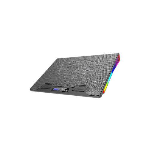 ميشن – قاعدة تبريد لابتوب قيمنج بمروحة كبيرة وزواي...