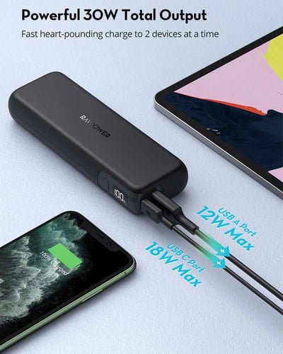 بطارية راف باور بايونير بسعة 15,000 ملي امبير وتقن...