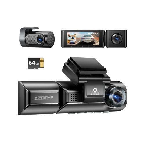 داش كام - AZDome M550 MAX ثلاث مكثفات داخلي وأمامي...