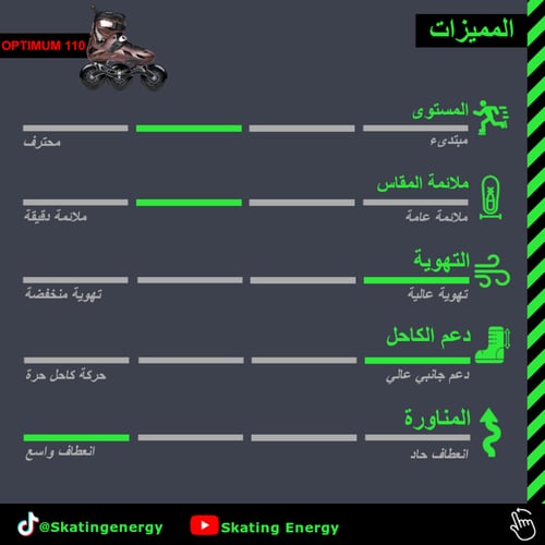 سكيت Optimum 110 (بني)