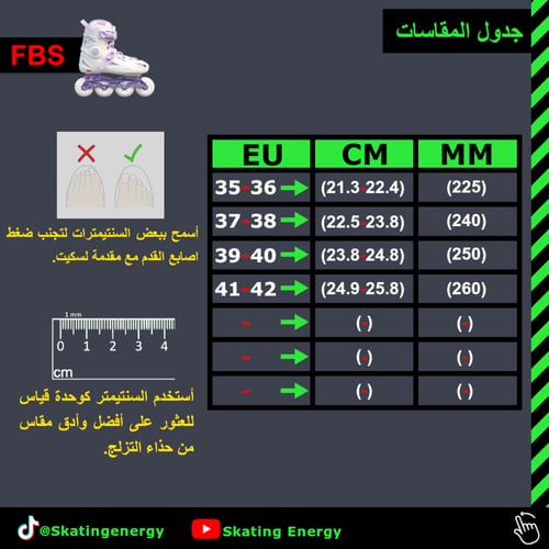 سكيت FBS- فاست بليد (أبيض)