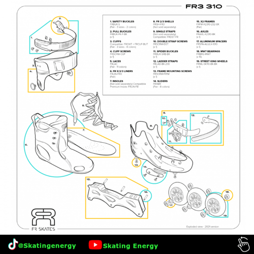 سكيت FR3-310 (أسود)