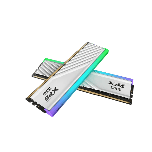 XPG LANCER BLADE RGB DDR5 Memory 32GB (2x16GB) 6000MT/s CL36 XMP 3.0 & EXPO 1.35V Desktop - White