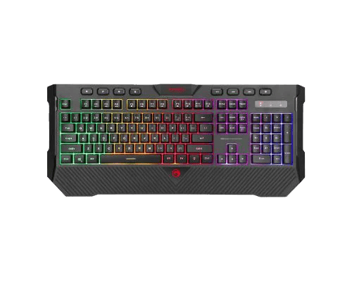 MARVO K656 EN Wired Membrane Gaming Keyboard with Dedicated Multimedia Keys - Black
