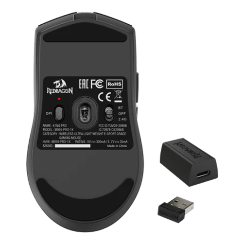 ماوس ريدراجون K1NG M916 PRO (1K Hz) ثلاثي الأوضاع...