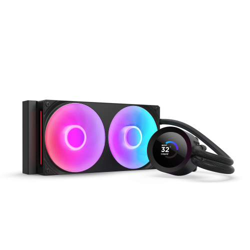 NZXT Kraken Plus 240 RGB All-in-One (AIO) CPU Liquid Cooler - Black
