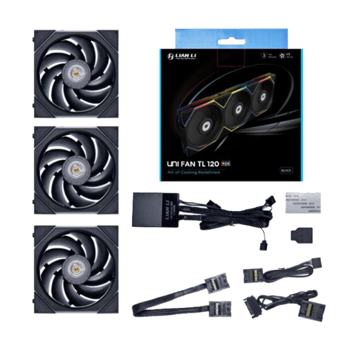 مراوح ليان لي UNI FAN TL 120 بحجم 120 ملم -اسود