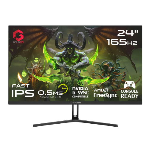 شاشة قيمنق مسطحة قيم اون GOE24FHD165IPS مقاس 24 بو...