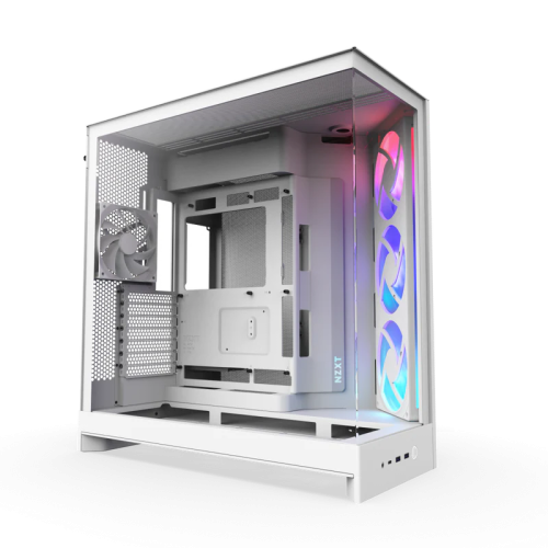 كيس NZXT H9 Flow RGB ثنائي الحجرات من فئة Mid-Towe...