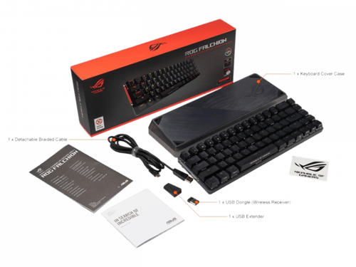 أسوس روج Falcion ROG كيبورد قيمنق 65% لا سلكي