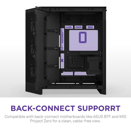 كيس NZXT H9 Flow RGB ثنائي الحجرات من فئة Mid-Towe...