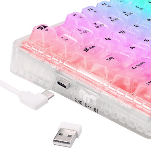 ريد دراجون كيبورد قيمنق ميكانيكي K649 ELF PRO حجم...