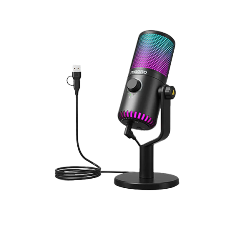 مايكروفون الألعاب MAONO CASTER DM30 RGB للكمبيوتر،...