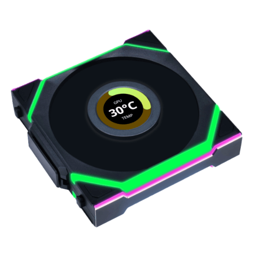 مراوح ليان لي UNI FAN SL LCD مع شاشة LCD 1.6 بوصة،...