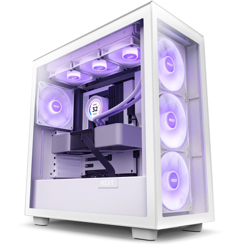 كيس NZXT H7 Elite Premium ATX Mid-Tower - أبيض
