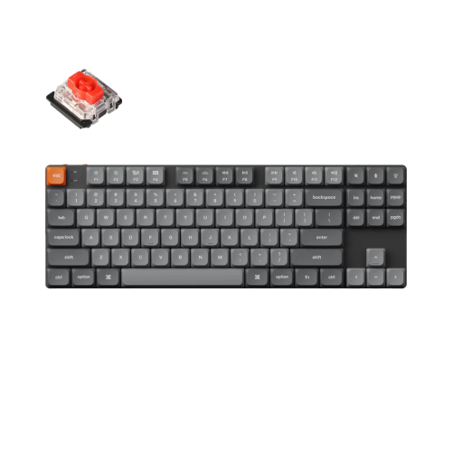 Keychron K1 Max TKL RGB Backlight Hot Swappable QMK/VIA Wireless Mechanical Gaming Keyboard - Black