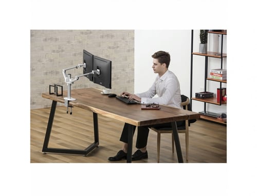 UPERGO OL-2 Pole-Mounted Aluminum Full Motion Dual...