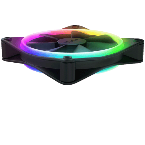 مروحة NZXT F120 RGB DUO حجم 120 ملم 3 قطع - أسود