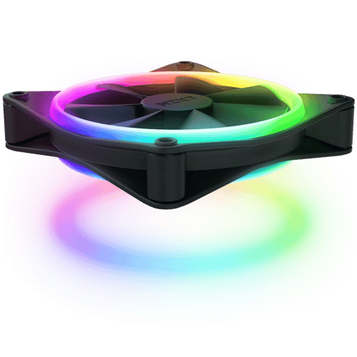 مروحة NZXT F120 RGB DUO باللون الأسود