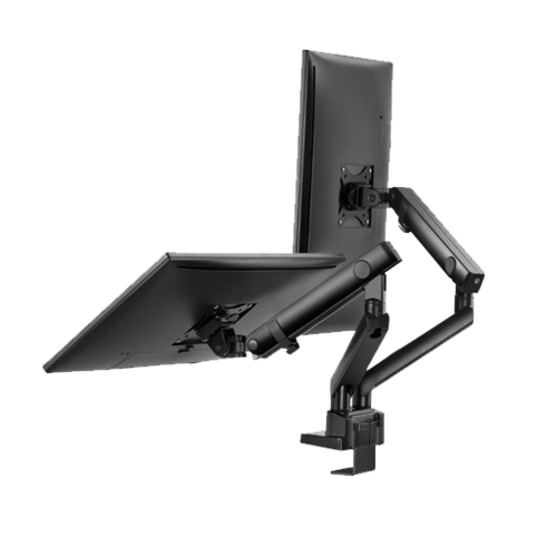 تويستد مايندز حامل شاشة مزدوج- أسود