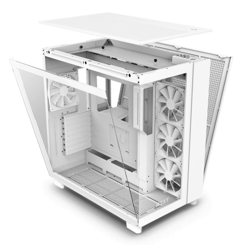 NZXT كيس كمبيوتر H9 اير فلو - ابيض