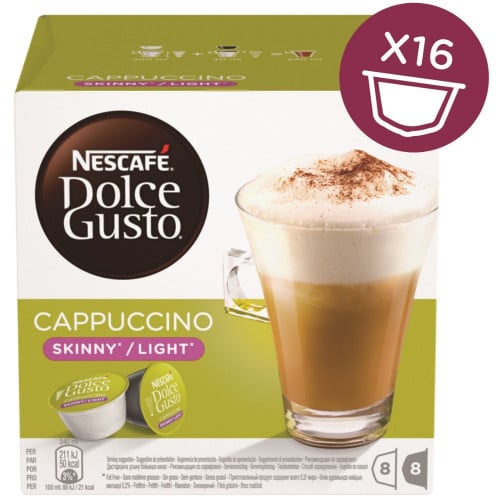 كبسولات كبتشينو سكيني لايت دولشي نسكافيه 161.6جرام...