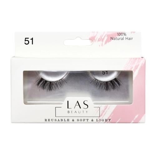 Natural soft eyelashes number 51 from La Beauty