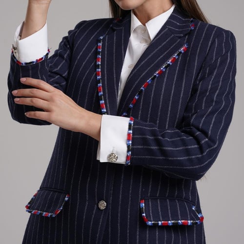 Blue Striped Blazer