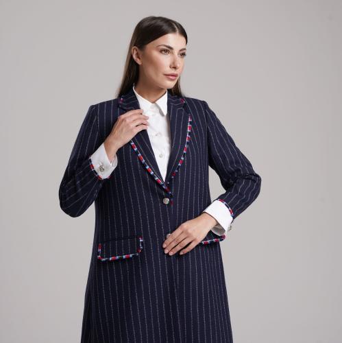 Blue Striped Blazer