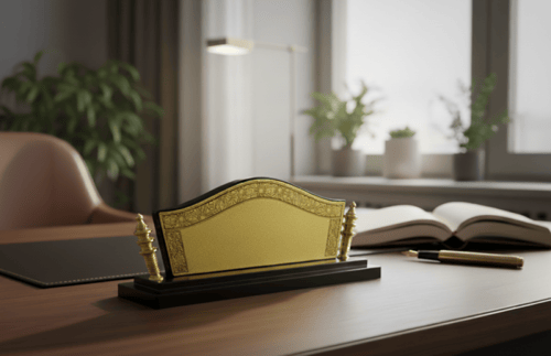 لوحة اسم مكتب فاخر 980