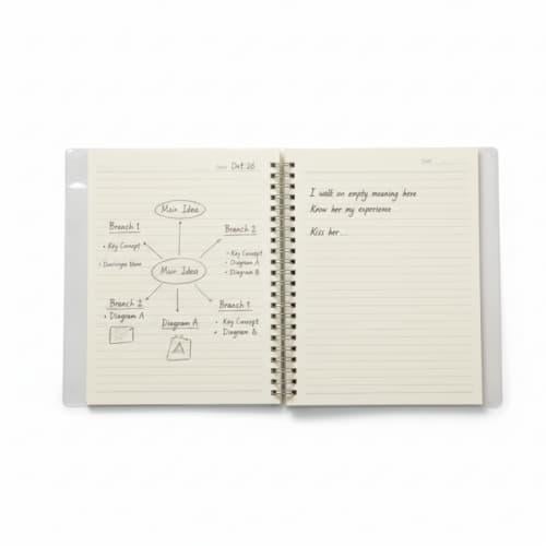 دفتر انجليزي غلاف شفاف A5 -30100EN