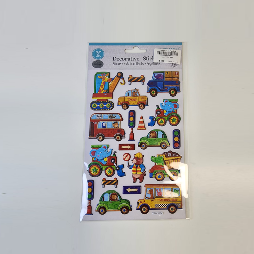 بطاقة ملصقات اشكال سيارات