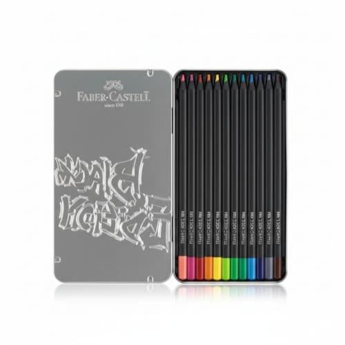 FC Colour Pencils Black Edition Flat Tin of 12
