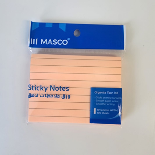 ورق ملاحظات 5لون وسط