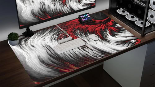 ماوس باد Ripple Red كبير من ياسا