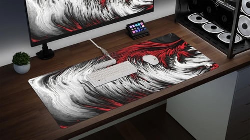 ماوس باد Ripple Red كبير من ياسا