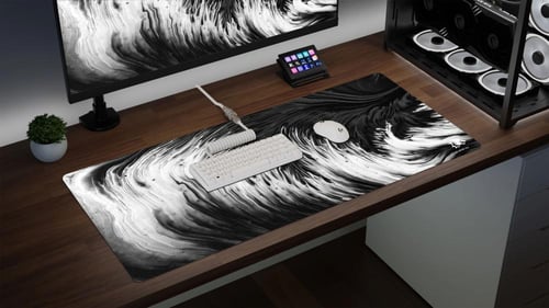 ماوس باد Ripple Black كبير من ياسا