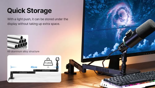 حامل مايك منخفض متعدد الاستخدام